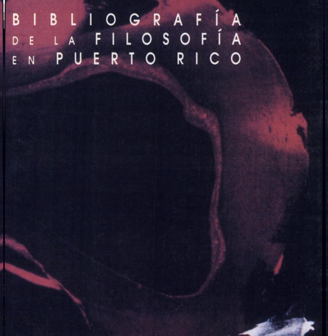 Bibliografía de la Filosofía en Puerto Rico